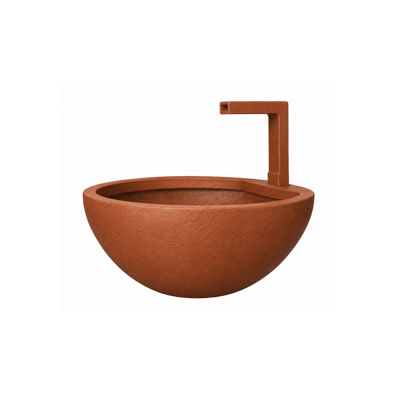Large Northcote Pottery Spout Patio Pond Iron Rust | Urbanite Living