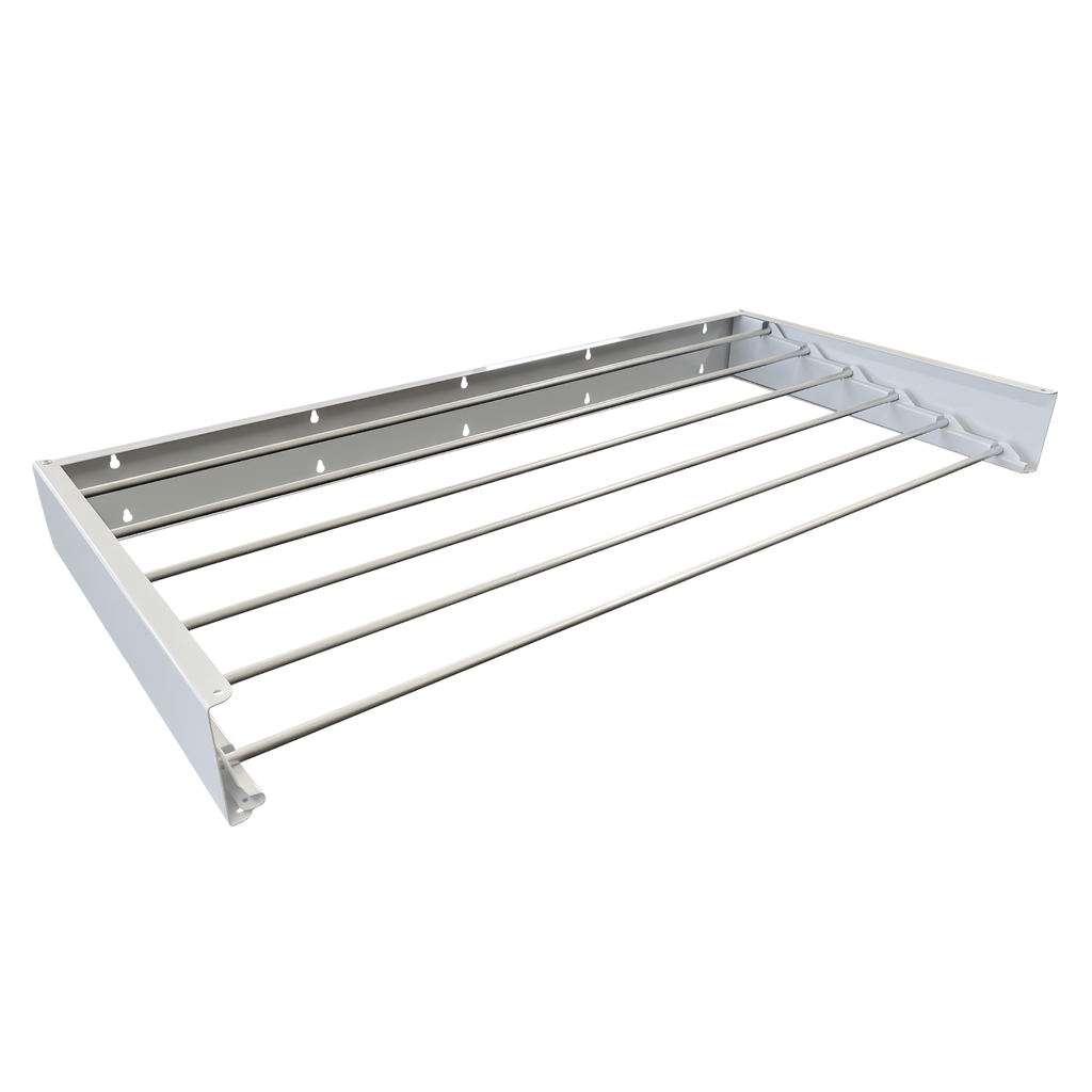 Urbanite Living - Wall Mount Pull Out Clothes Airer & Drying Rack