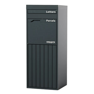 Corella Pillar Parcel Letterbox – Charcoal