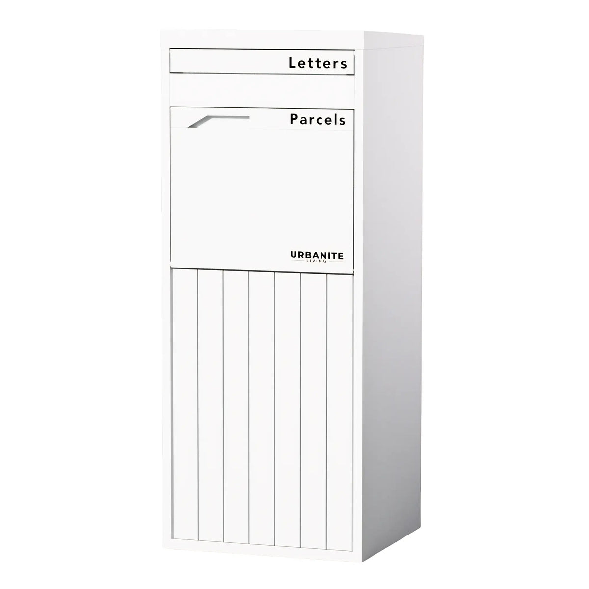 Corella Pillar Parcel Letterbox – White
