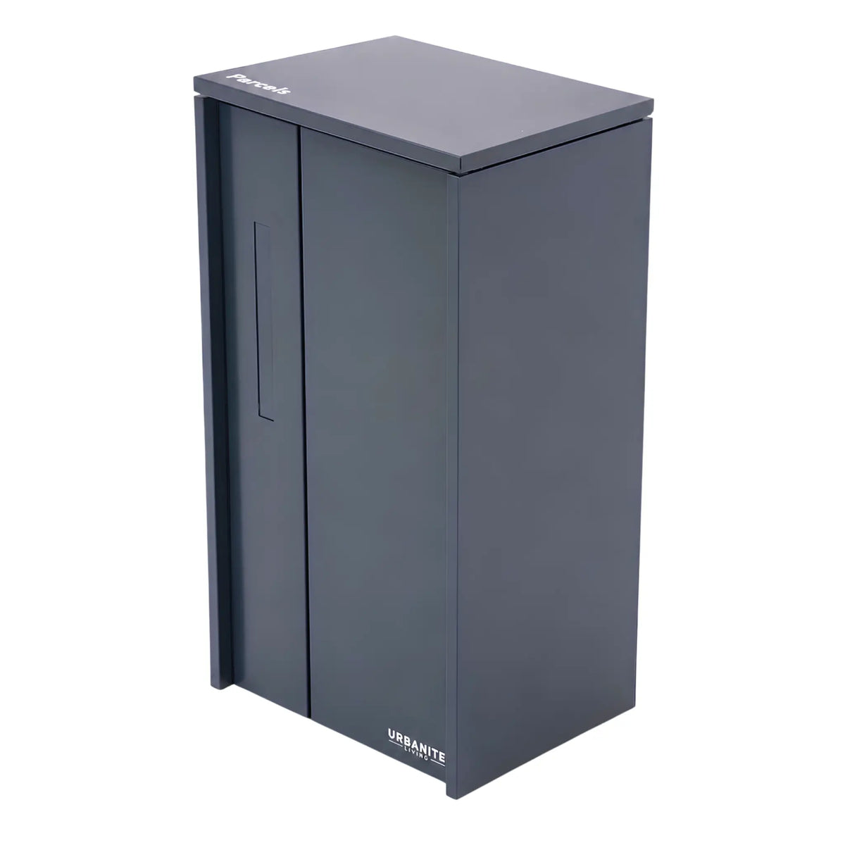 The Don Extra Wide Pillar Parcel Letterbox - Charcoal