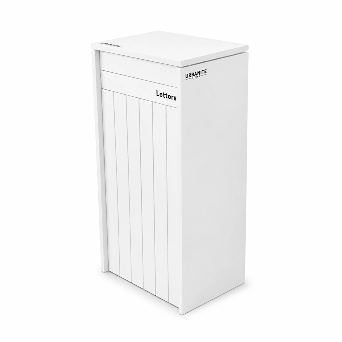Heron Extra Wide Pillar Parcel Letterbox – White