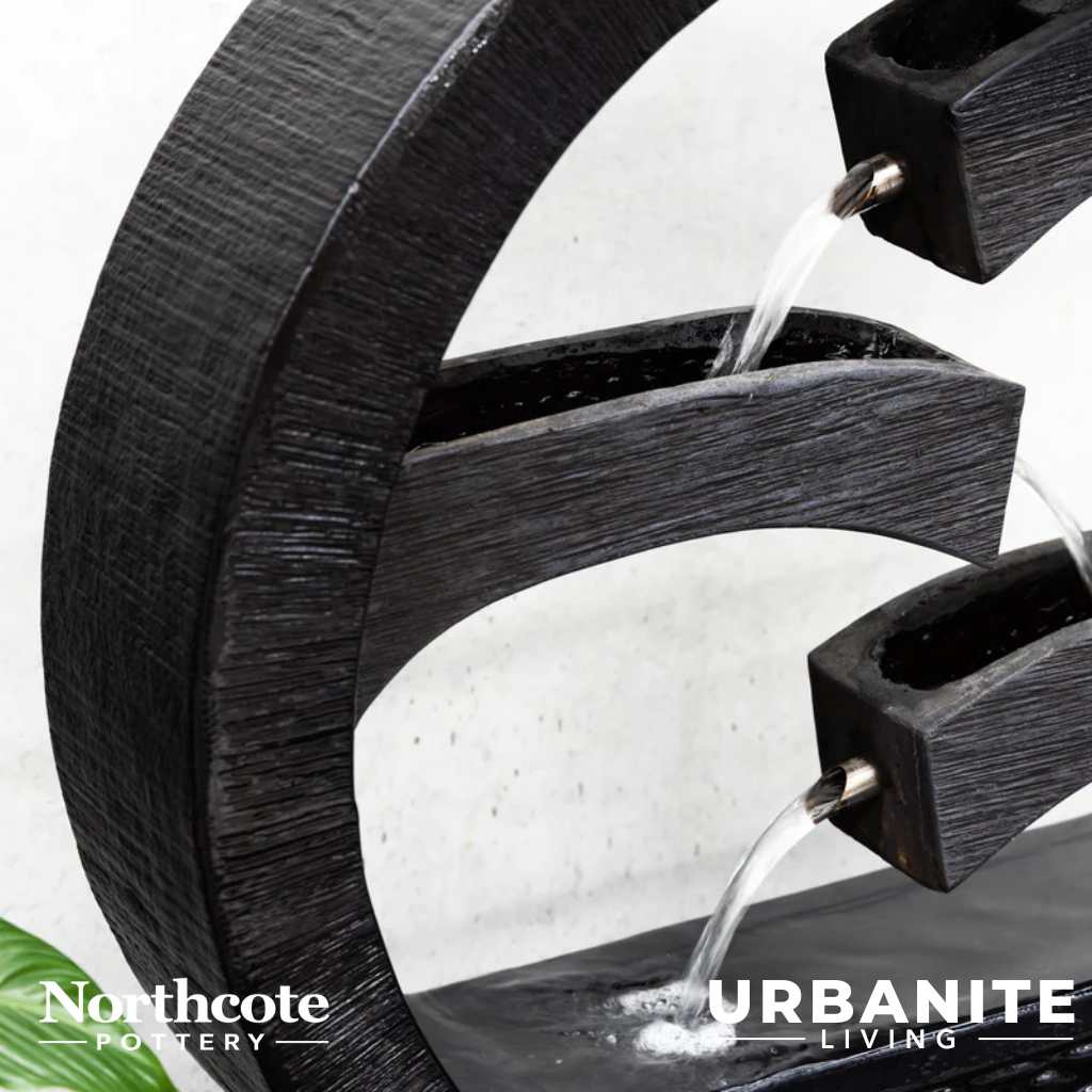 Northcote Pottery Harmony Fountain - Charcoal | Urbanite Living