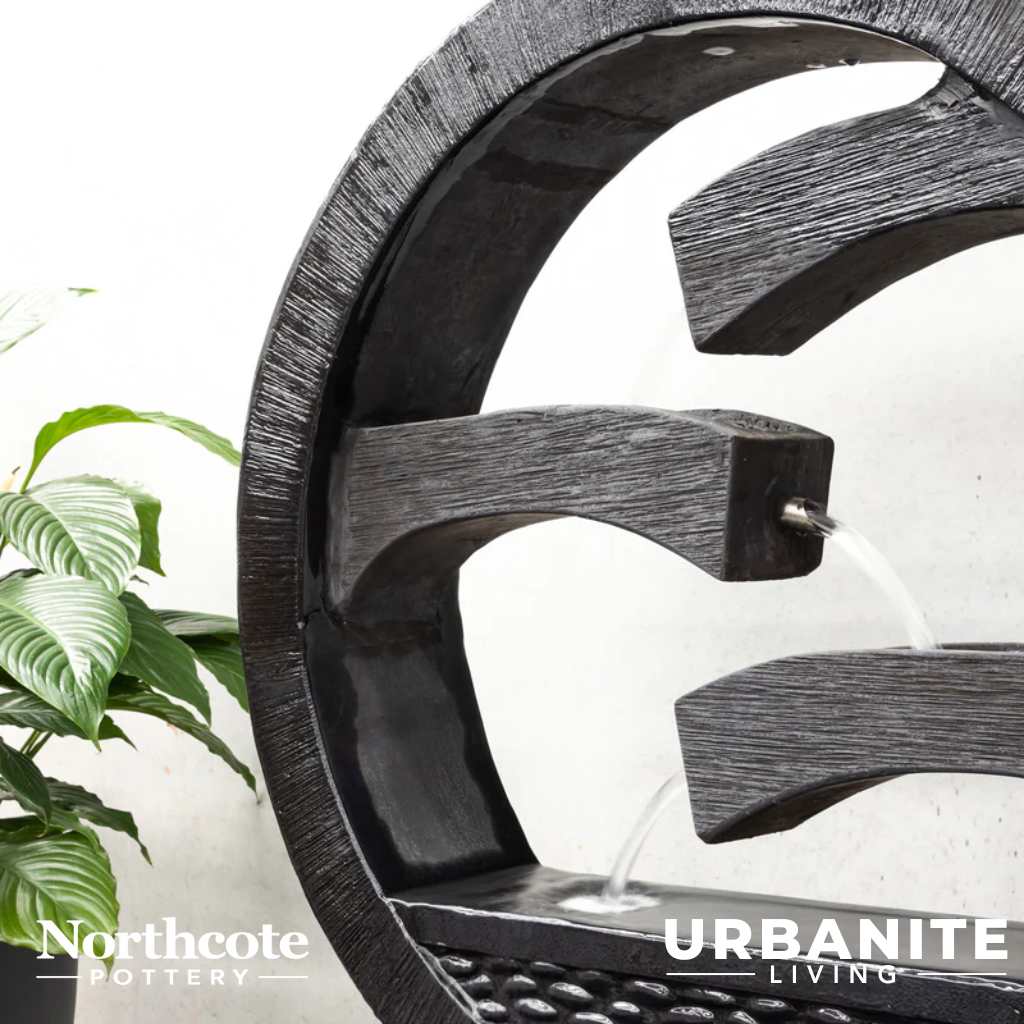 Northcote Pottery Harmony Fountain - Charcoal | Urbanite Living