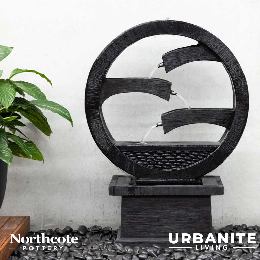 Northcote Pottery Harmony Fountain - Charcoal | Urbanite Living