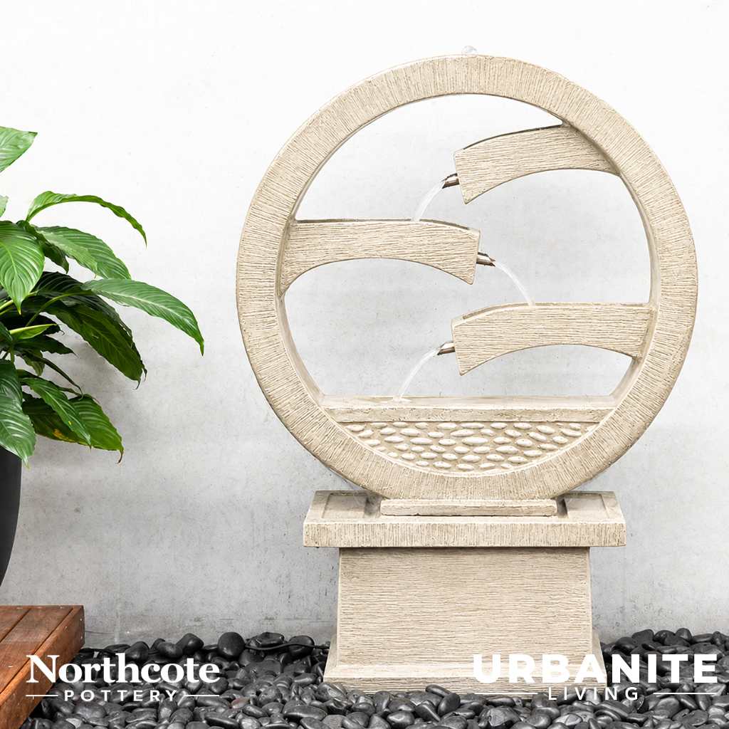 Northcote Pottery Harmony Fountain - Sandstone | Urbanite Living