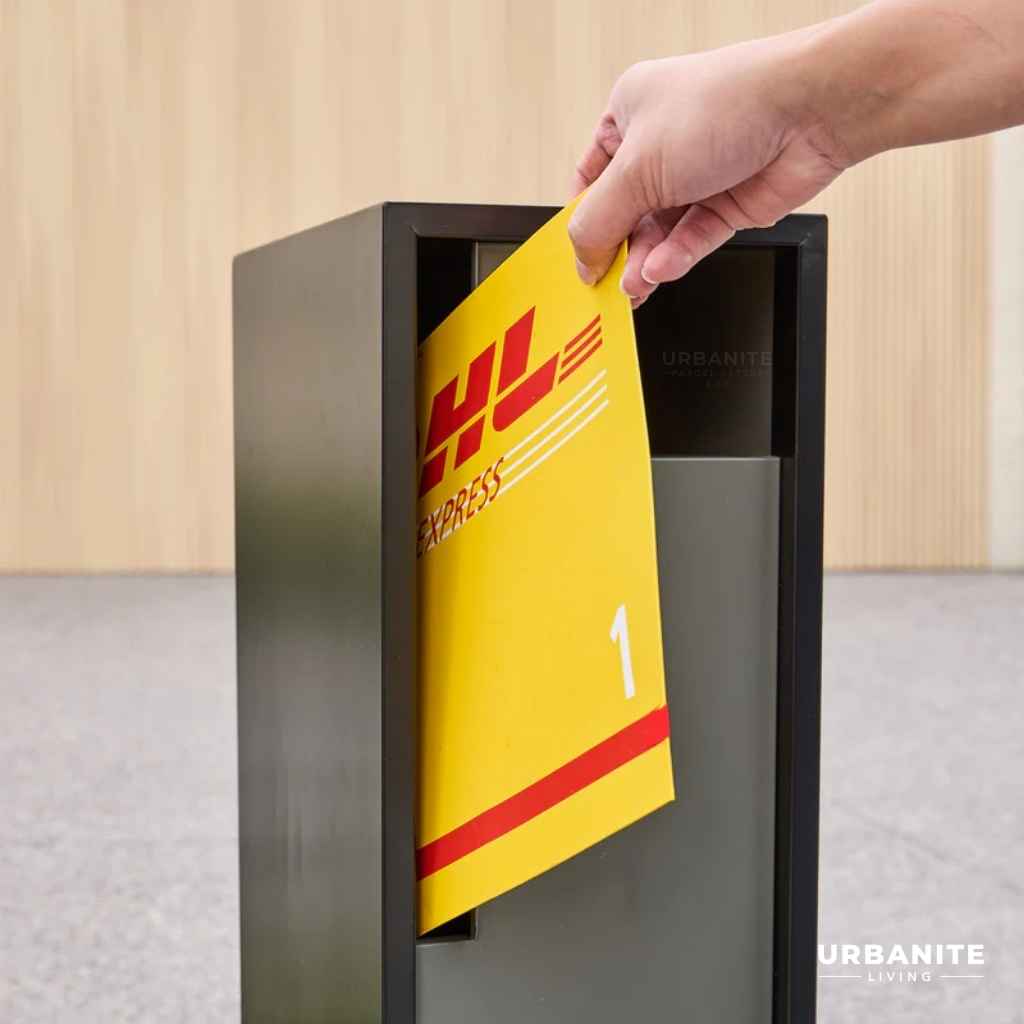 Swift Letterbox person placing a dhl letter inside