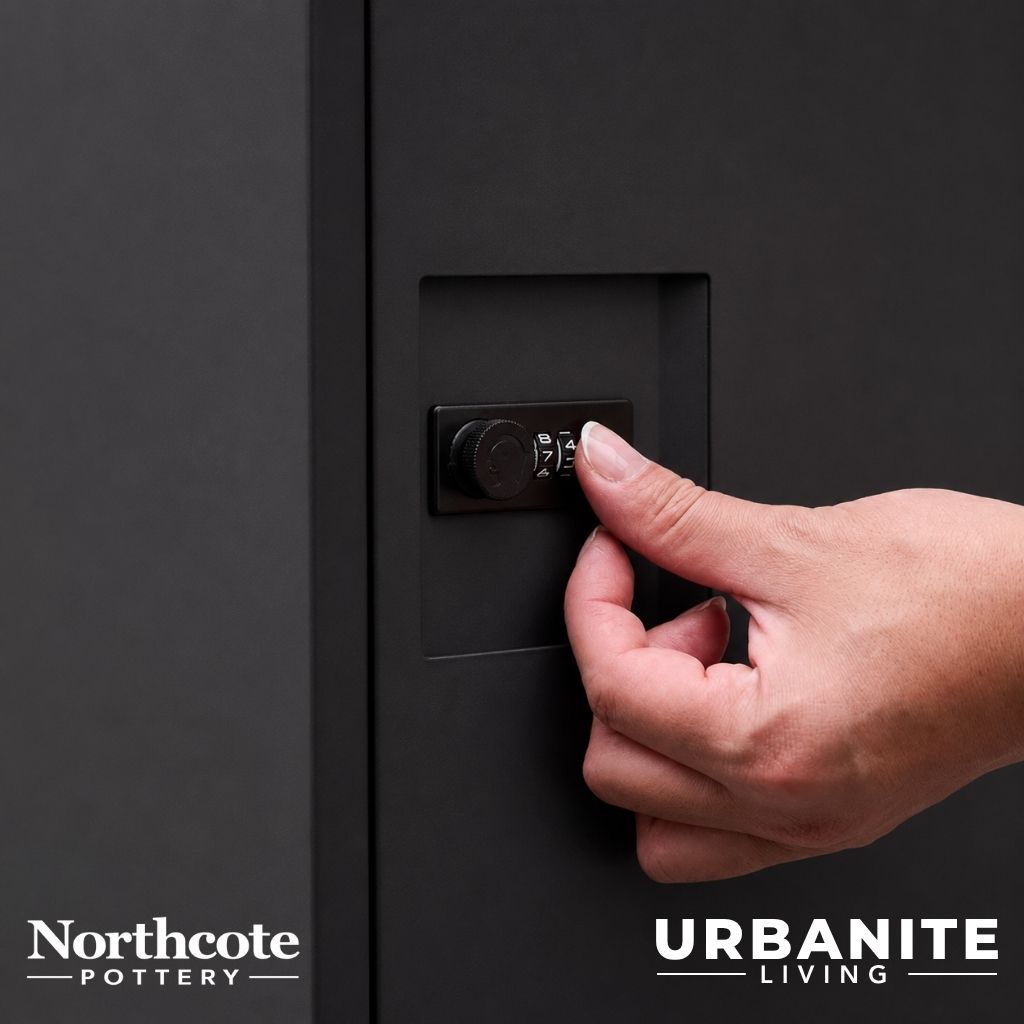 Northcote Pottery Zip Parcel Letterbox Black | Urbanite Living