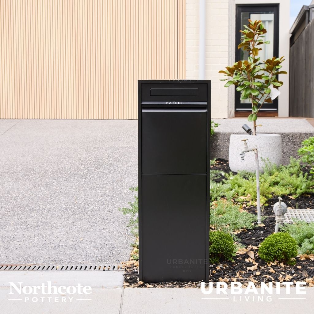 Northcote Pottery Zip Parcel Letterbox Black | Urbanite Living