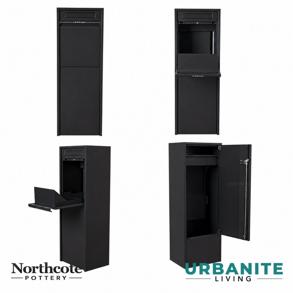 Northcote Pottery Zip Parcel Letterbox Black | Urbanite Living