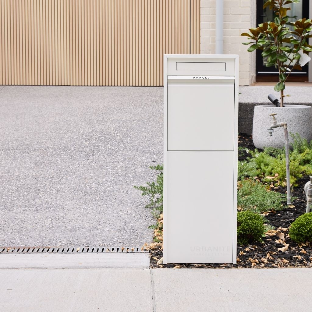 Northcote Pottery Zip Parcel Letterbox White | Urbanite Living