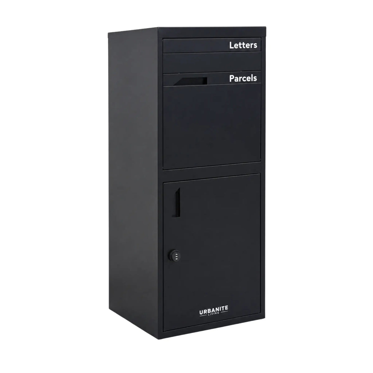 Osprey Pillar Parcel Letterbox – Black