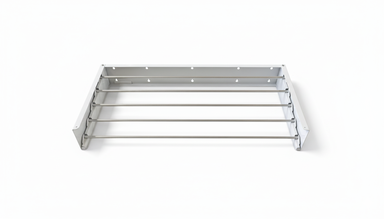 Urbanite Living - Wall Mount Pull Out Clothes Airer & Drying Rack